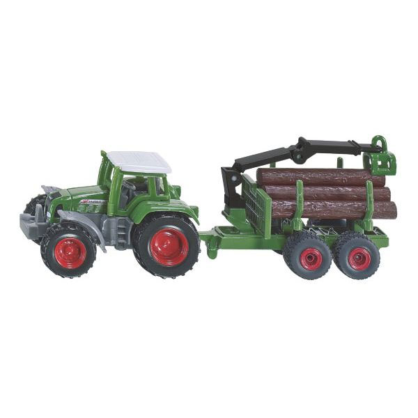 Traktor mit Forstanhänger