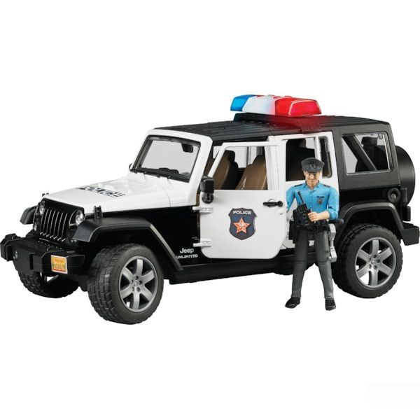 Jeep Wrangler, Polizeifahrzeug mit Polizist 02526