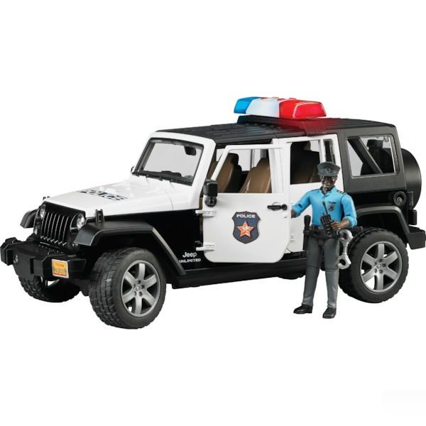 Jeep Wrangler, Polizeifahrzeug mit Polizist 02527
