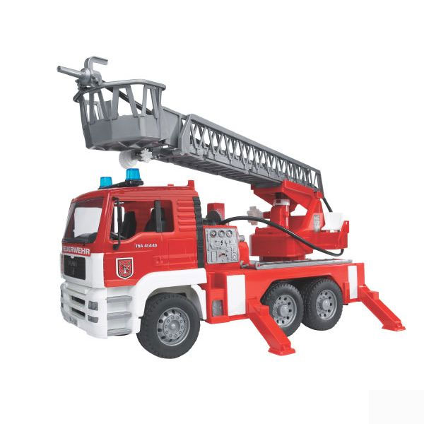 MAN Feuerwehr mit Drehleiter und Licht-Sound-Modul 02771
